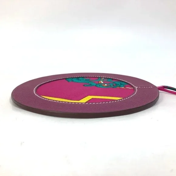 HERMES petit h Bag Charm Epsom silk purple Unused